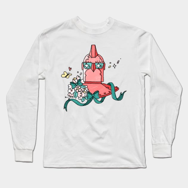 BEE AND PUPPYCAT FRED HEAD Long Sleeve T-Shirt by Frederator